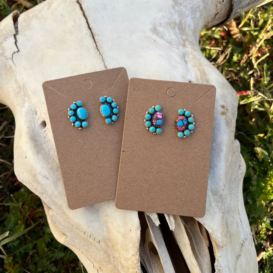 Tilly Studs {2 Color Stones Available}