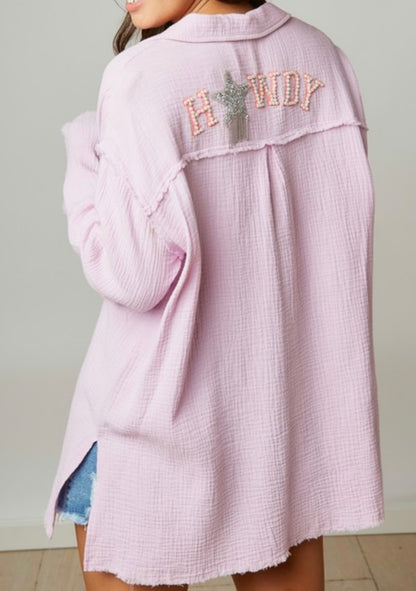 The Sequin Howdy Top