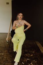 Load image into Gallery viewer, The Stacia Jumpsuit in Lime
