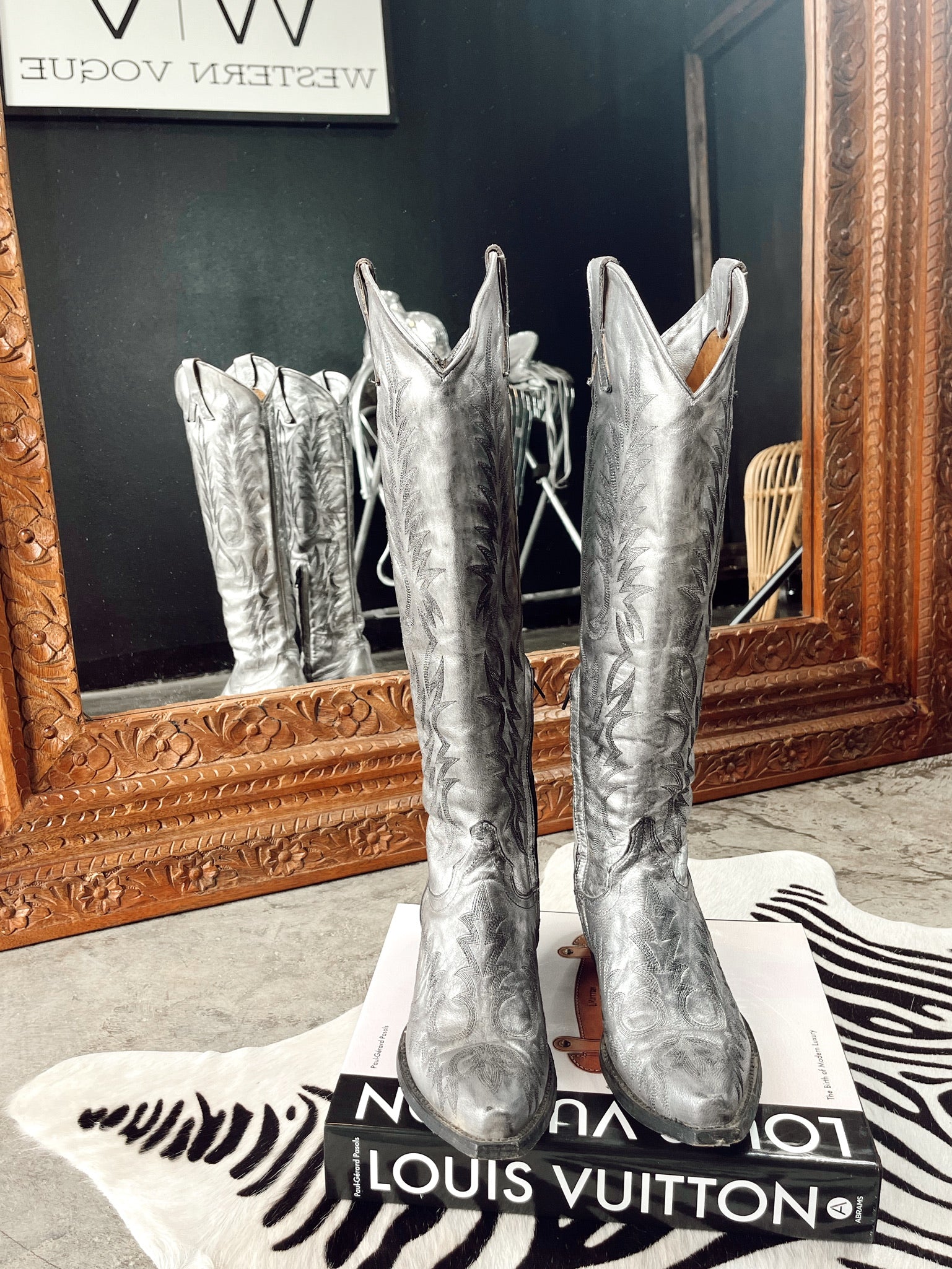 Old Gringo Mayra Ver Boots in Silver
