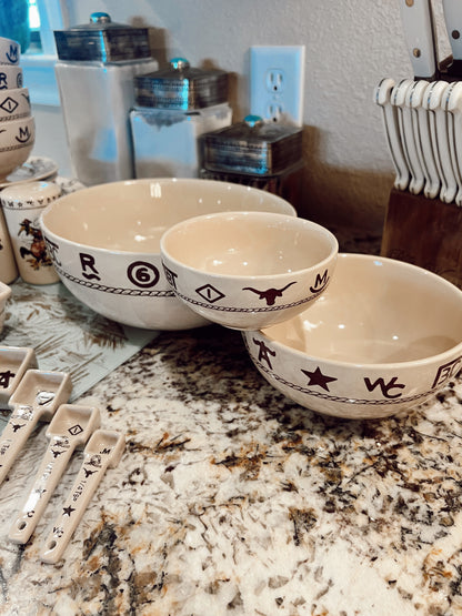 The 3 Piece Branded Bowl Set
