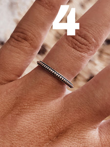 The Stamped Stacker Rings