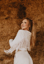 Load image into Gallery viewer, The Randa Cropped Blazer Set in Ivory
