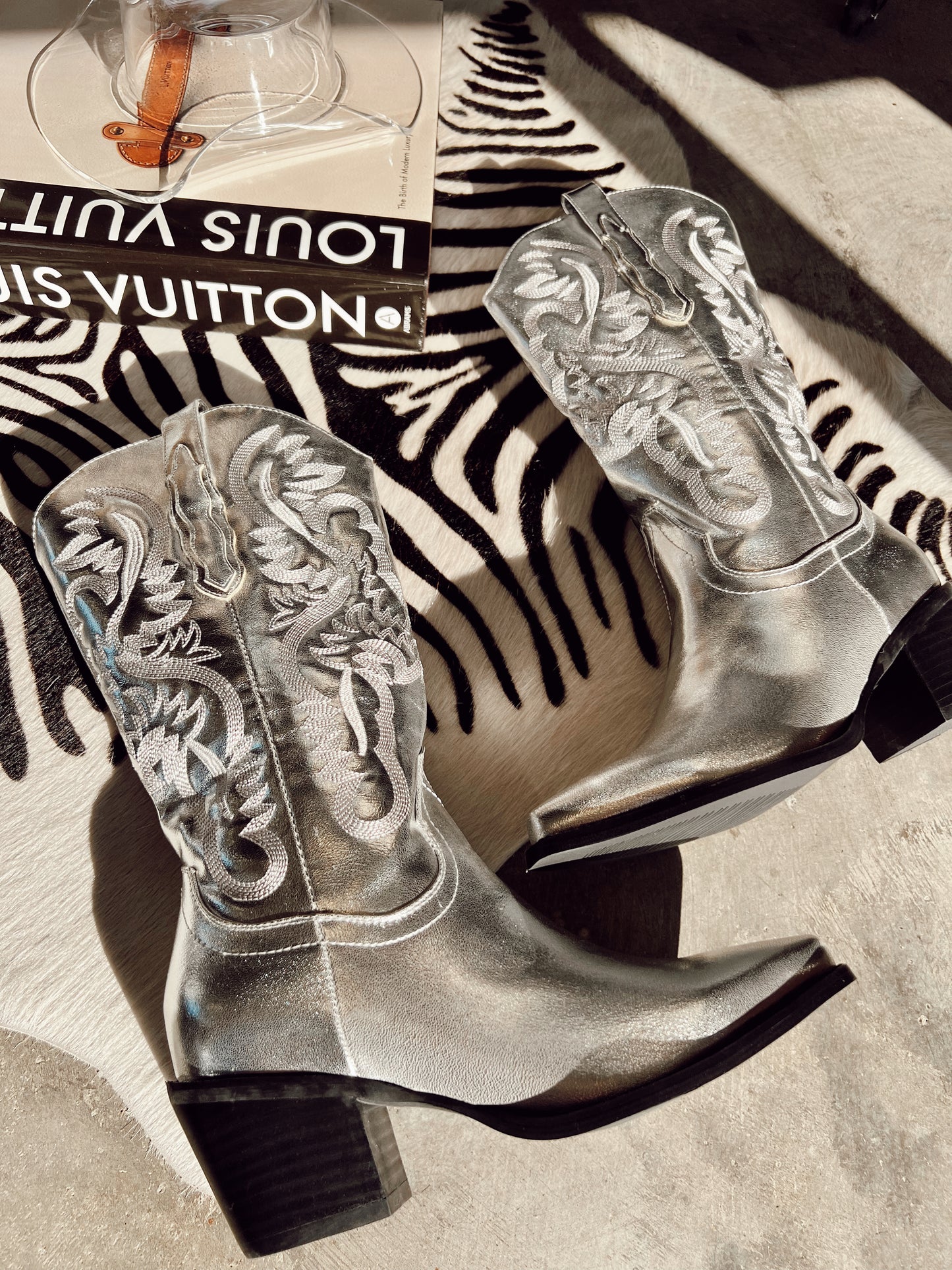 The Billini Danilo Boots in Silver Metallic