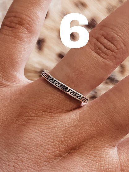 The Stamped Stacker Rings
