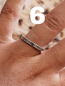 The Stamped Stacker Rings