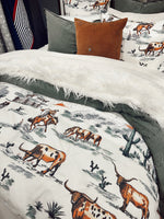 Load image into Gallery viewer, The Ranch Life Reversible Comforter Set
