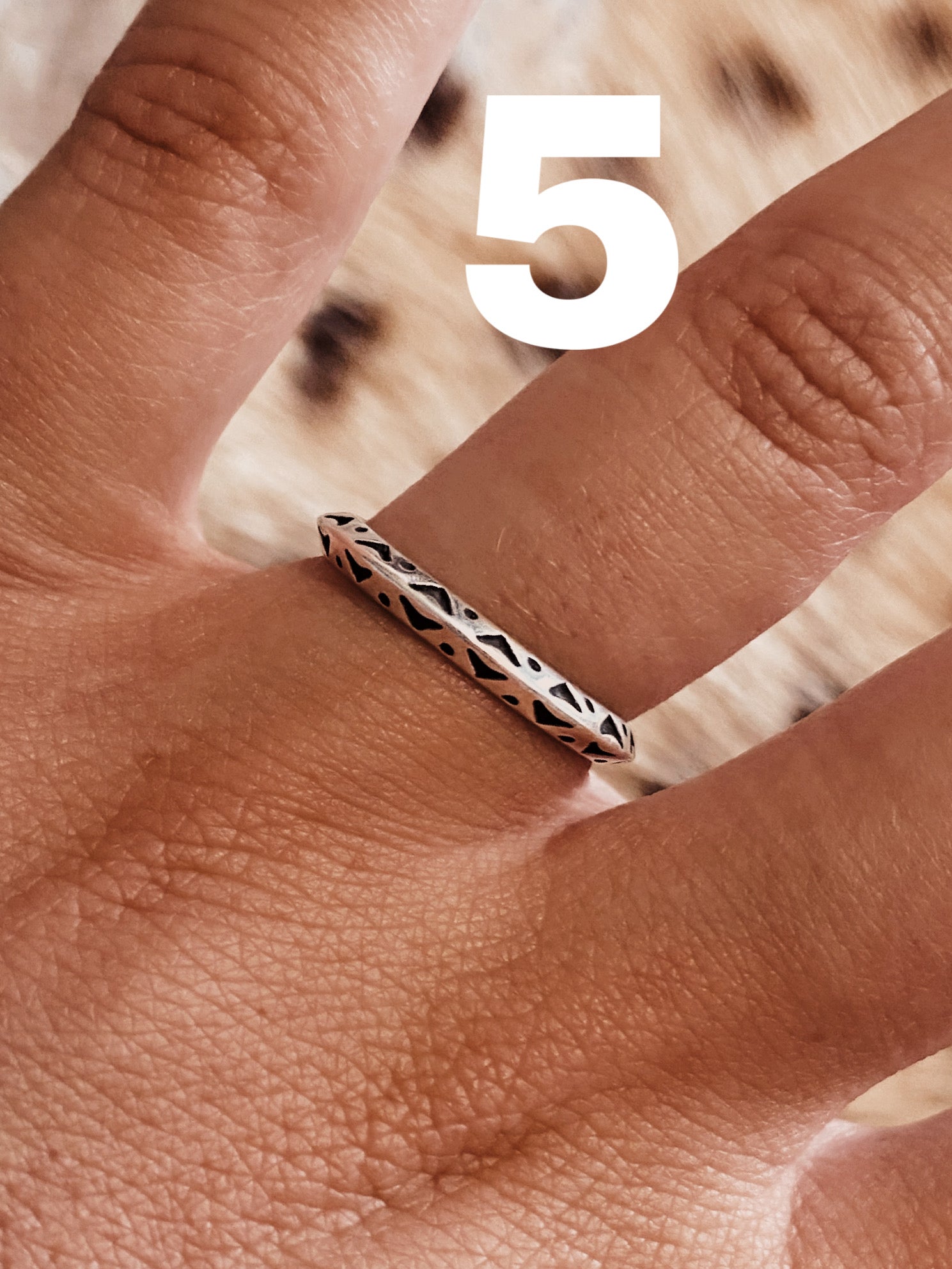 The Stamped Stacker Rings