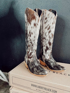 Liberty Black Kendra Pelo Granizo Blanco/Cafe Boots