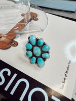 Load image into Gallery viewer, The Turquoise Cluster Ring
