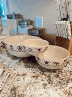 Load image into Gallery viewer, The 3 Piece Branded Bowl Set
