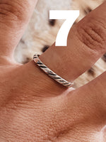 Load image into Gallery viewer, The Stamped Stacker Rings
