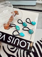 Load image into Gallery viewer, The Turquoise Stone Hair Tie 2.0
