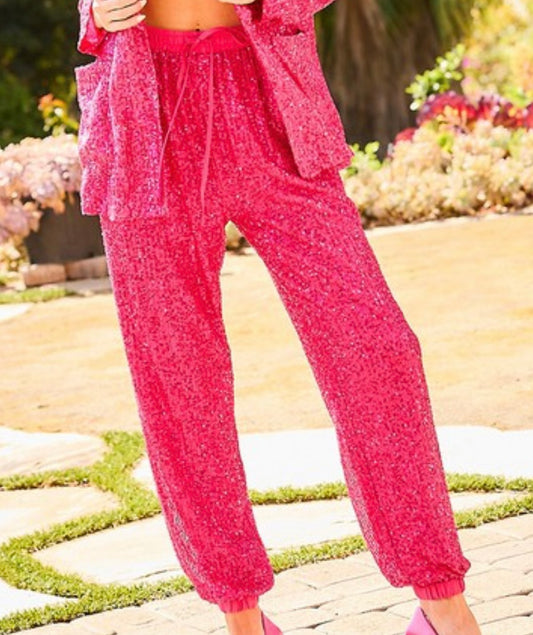 Jordy Sequin Joggers - Large