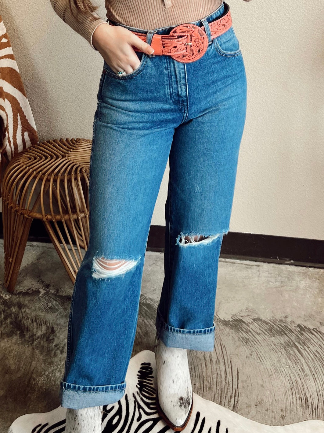 The Wrangler Relaxed Mom Patty Jeans