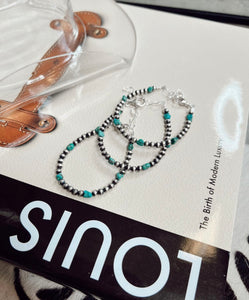 The Turquoise & Navajo Pearl Bracelet