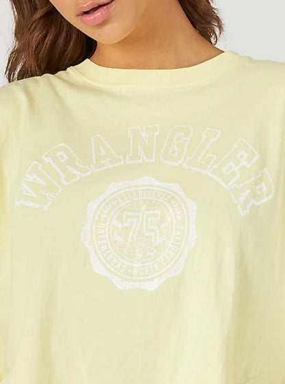 The Wrangler Collegiate Crop Boxy T-Shirt