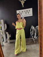 Load image into Gallery viewer, The Stacia Jumpsuit in Lime
